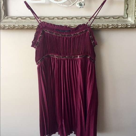Women’s Embellished Pleated Cami - Picture 1 of 7